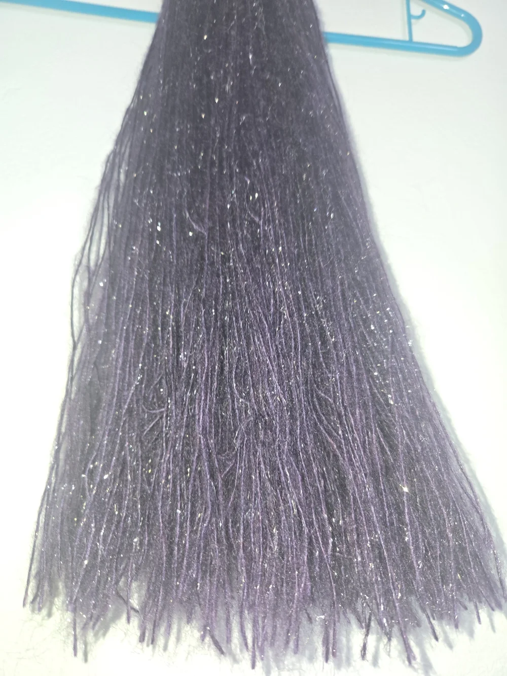4/$15 Purple Long Yarn Ponytail Extension Women Hair Accessories Brushable 15